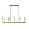 Z-Lite Haylie 10 Light Chandelier, Matte Black & Olde Brass 479-10L-MB-OBR - alternate 4